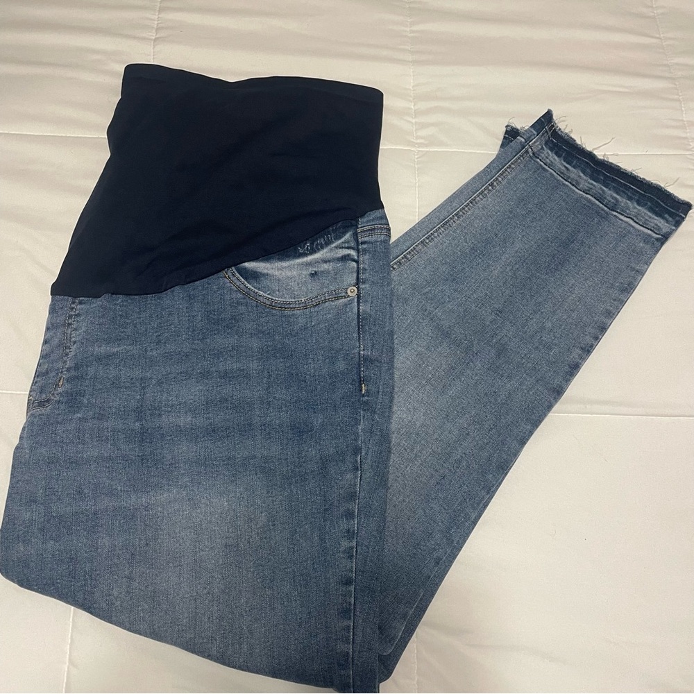 NWOT Time & Tru Maternity Skinny Jeans Full Panel XXL